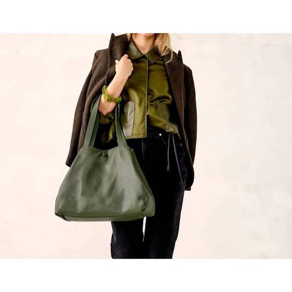 NEW VERA BRADLEY women's hathaway tote bag in bronze green - Picture 4 of 5